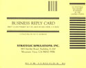 Gemstone Warrior business reply card