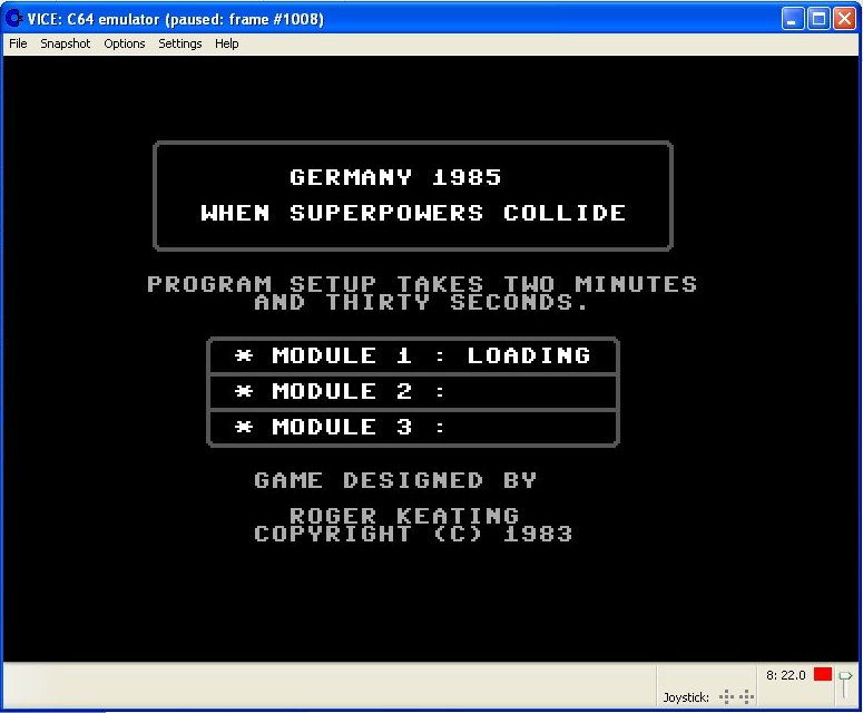 Germany 1985 Screen Shot 1 