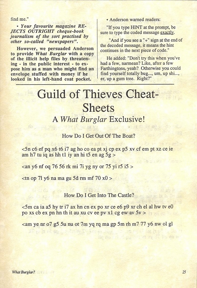 The Guild of Thieves What Burglar page 25