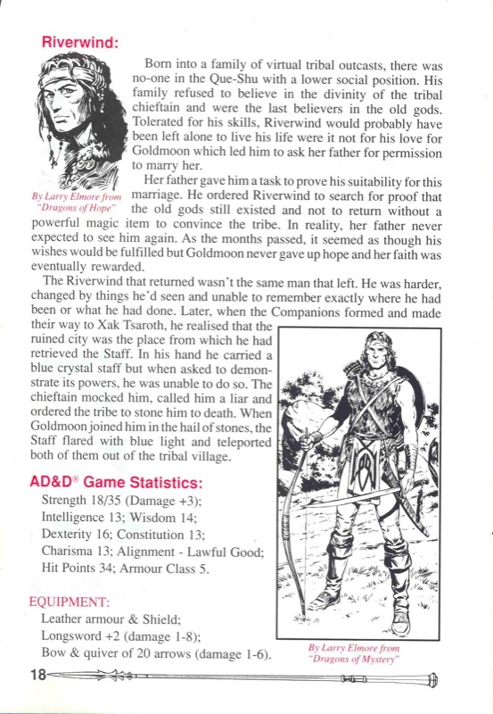 Heroes of the Lance Manual Page 18 