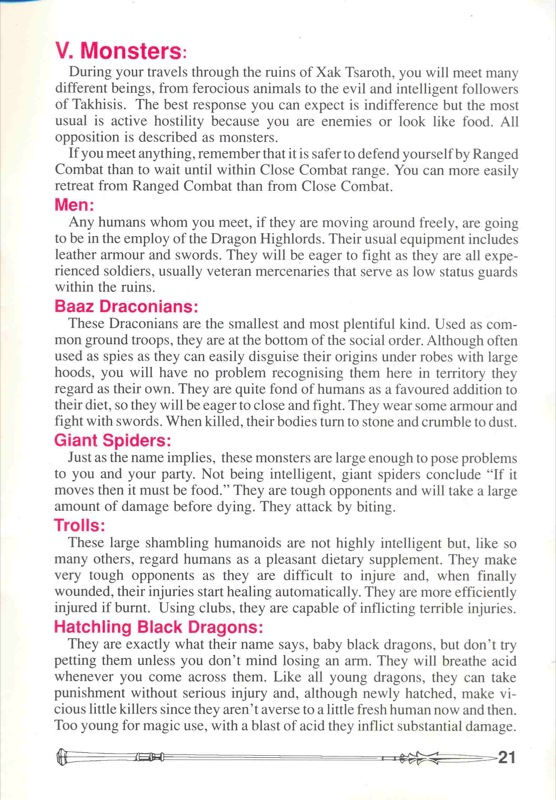 Heroes of the Lance Manual Page 21 