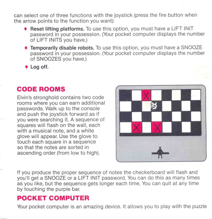 Impossible Mission Manual Page 10 