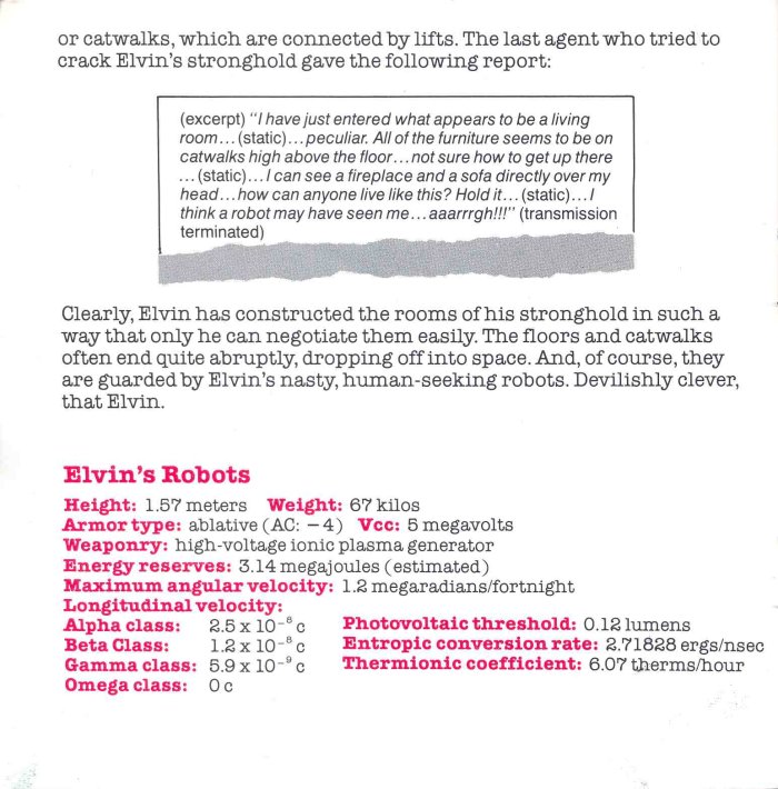 Impossible Mission Manual Page 5 