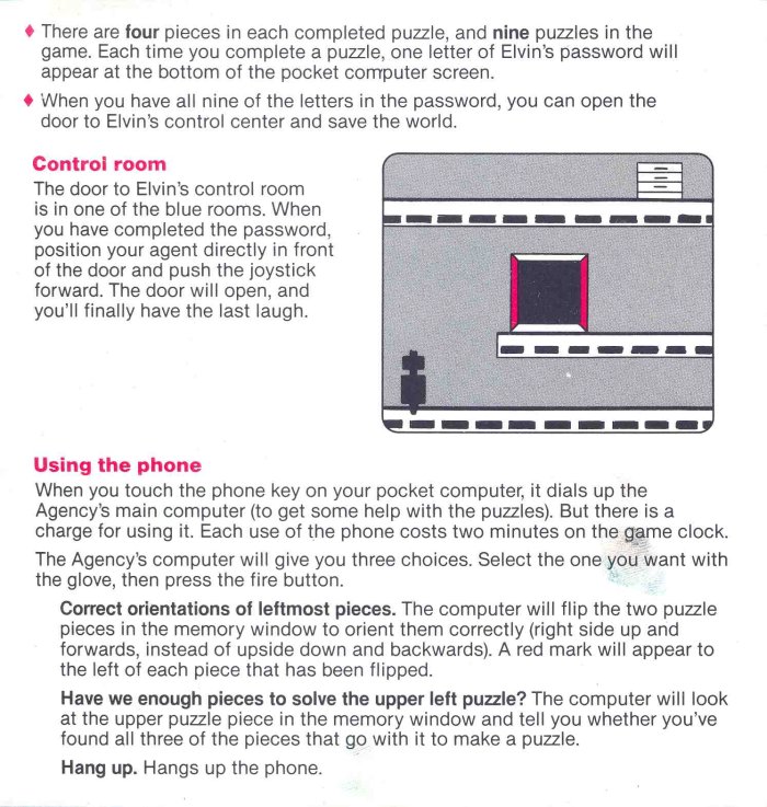 Impossible Mission Manual Page 13 