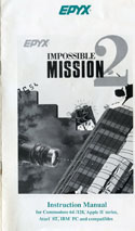 Impossible Mission 2 manual front cover