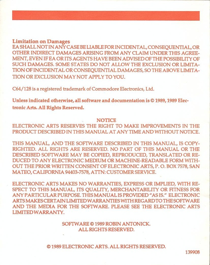 John Madden Football command summary card page 6