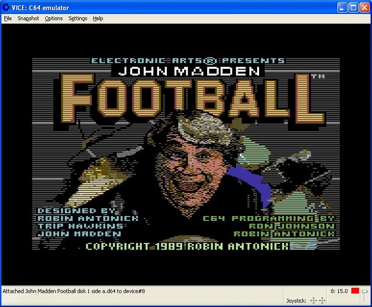 John Madden Football screen shot 1