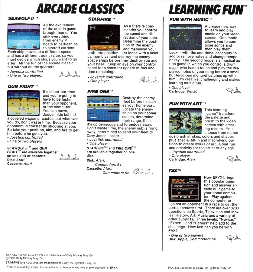 Epyx Brochure Page 5 