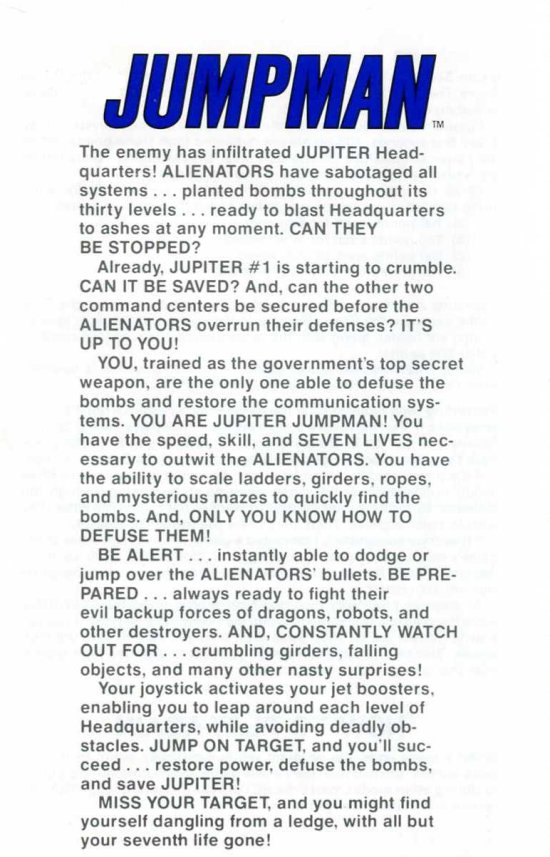 Jumpman Manual Page 5 