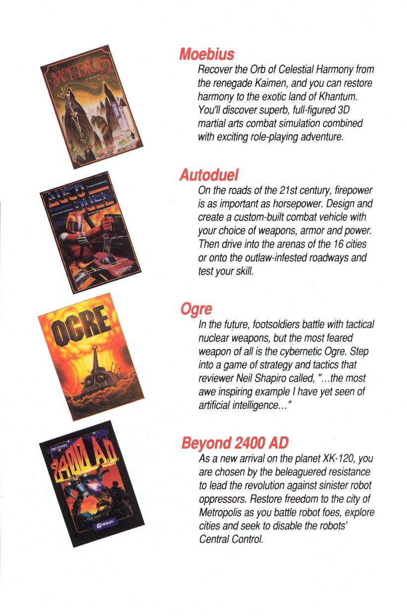 Knights of Legend product catalog page 14