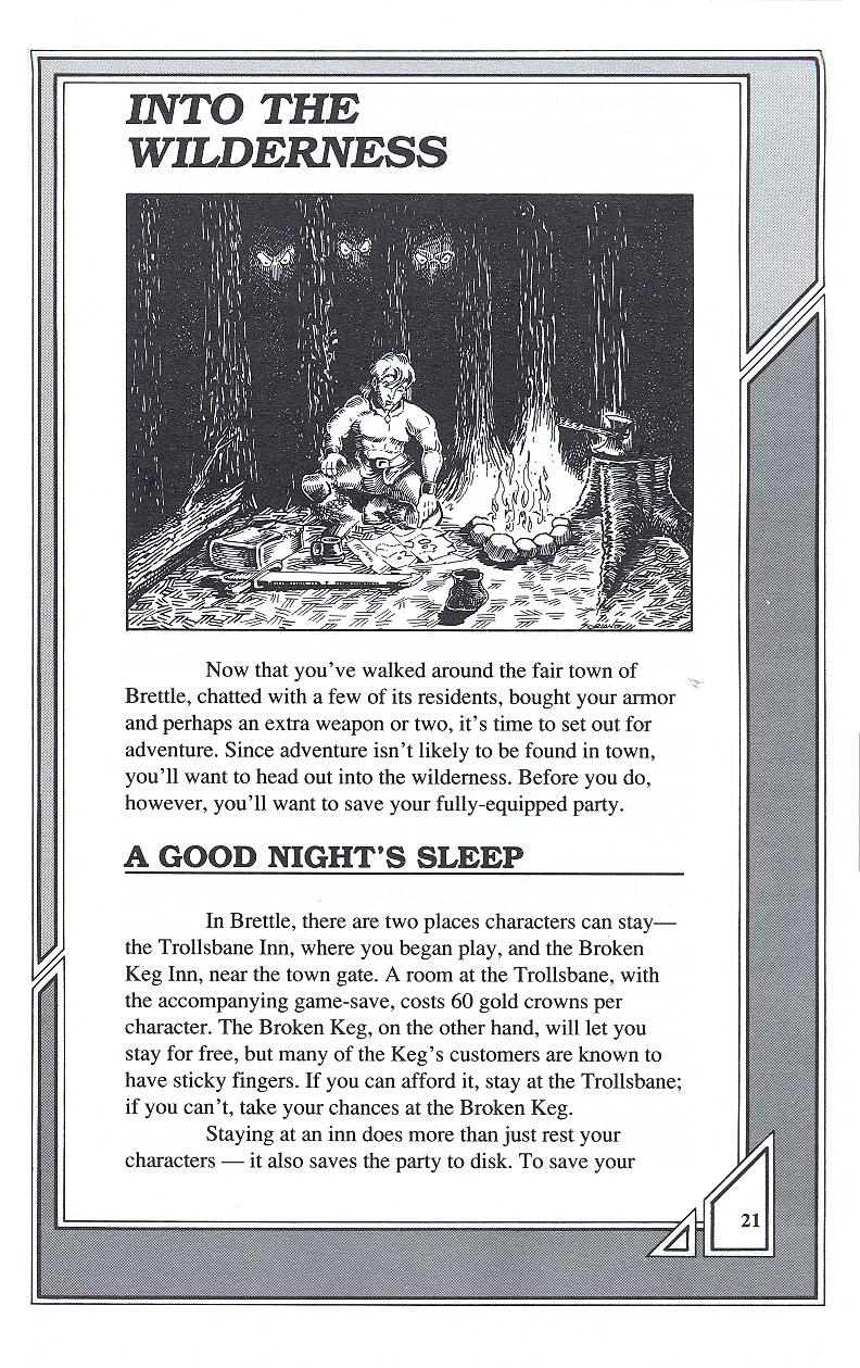 Knights of Legend players handbook page 21