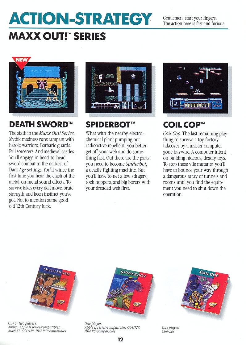 L.A. Crackdown Epyx catalog page 12