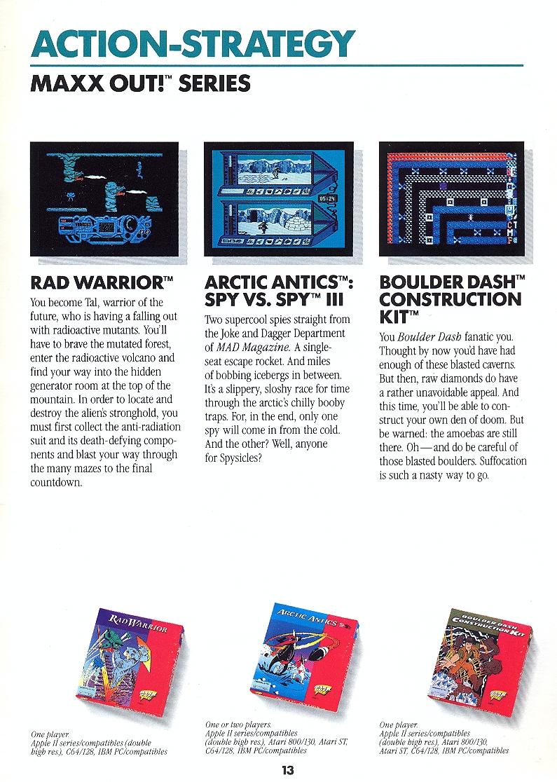 L.A. Crackdown Epyx catalog page 13