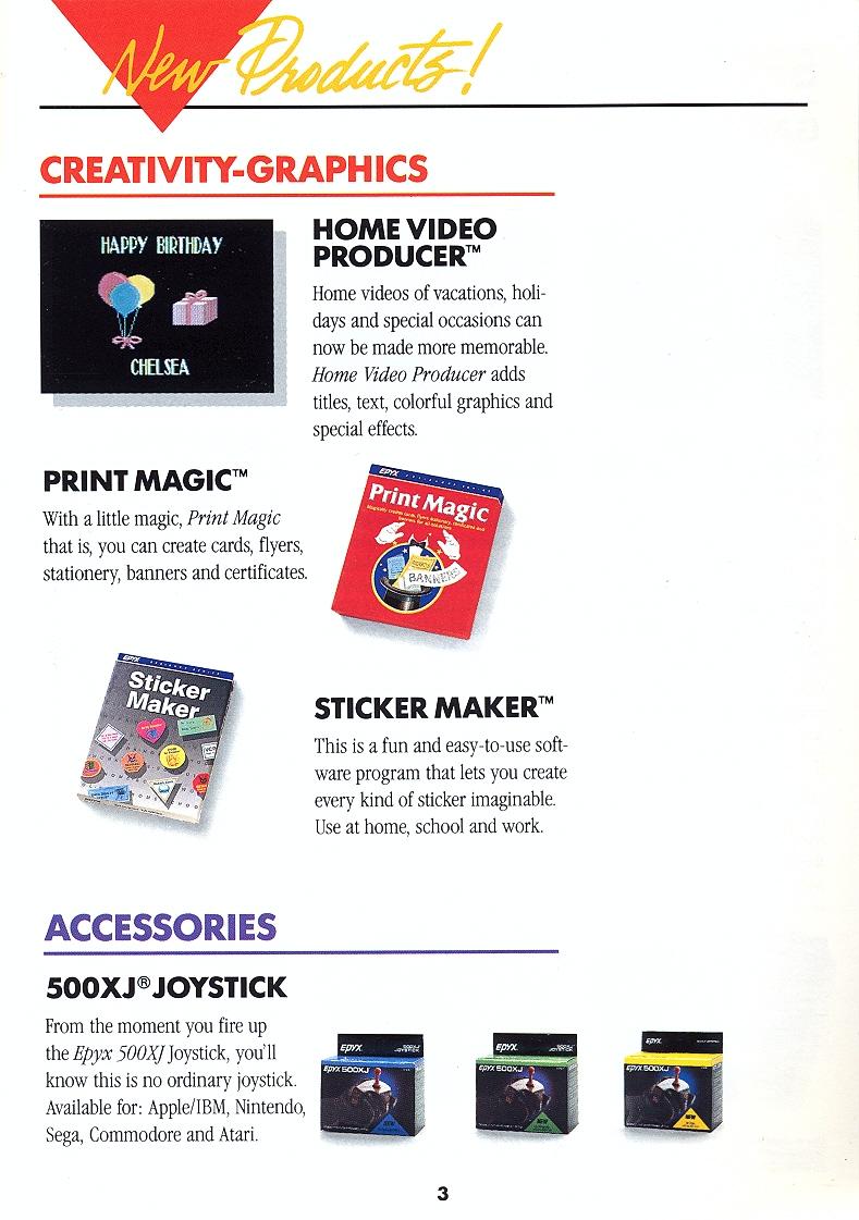 L.A. Crackdown Epyx catalog page 3