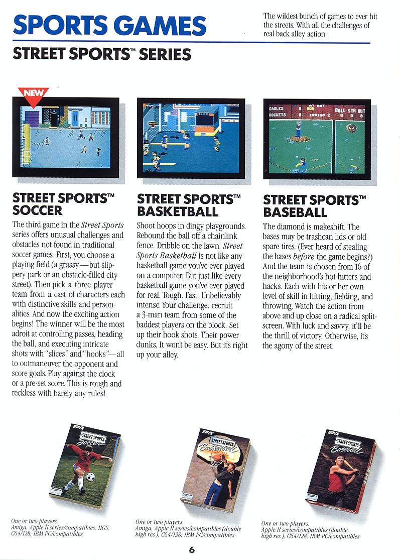 L.A. Crackdown Epyx catalog page 6