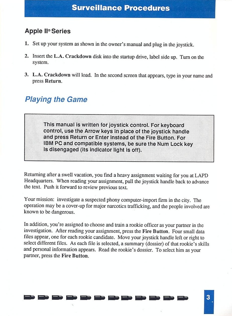 L.A. Crackdown manual page 3