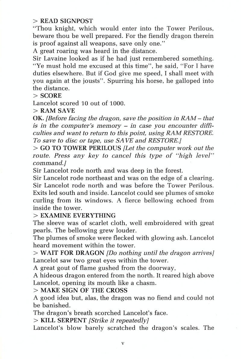 Lancelot manual page v