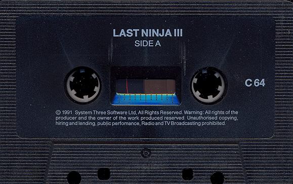 Last Ninja 3 tape side A