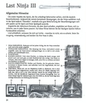 Last Ninja 3 manual page 20