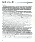 Last Ninja 3 manual page 2
