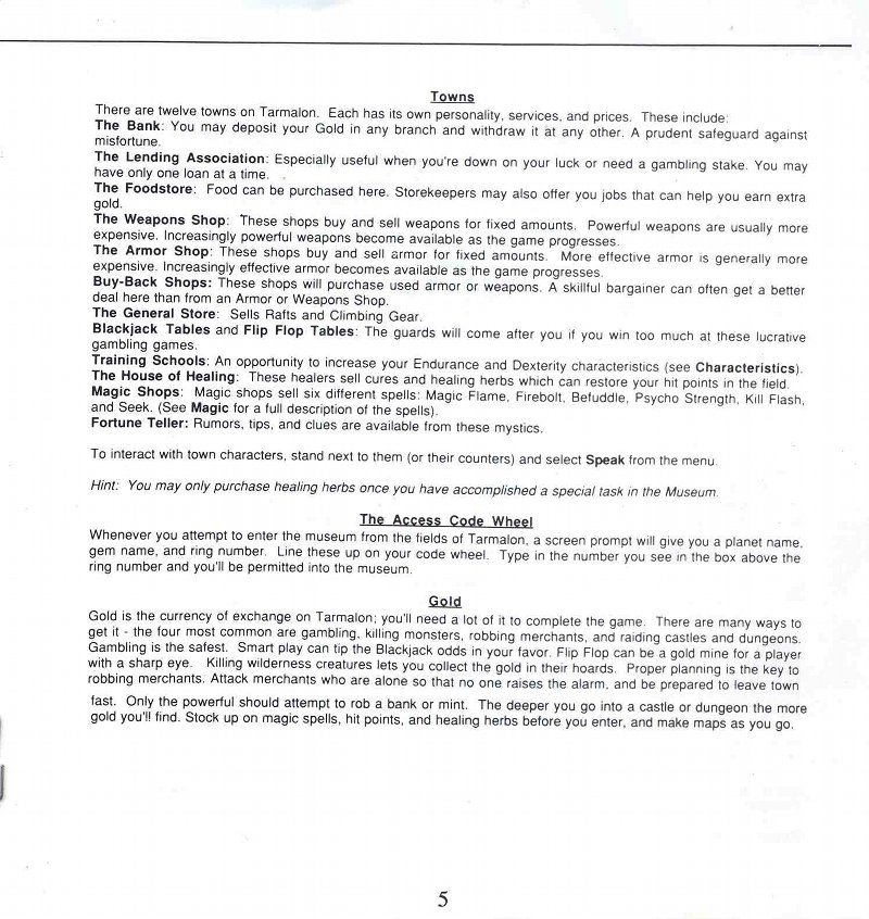 Legacy of the Ancients Manual Page 5 