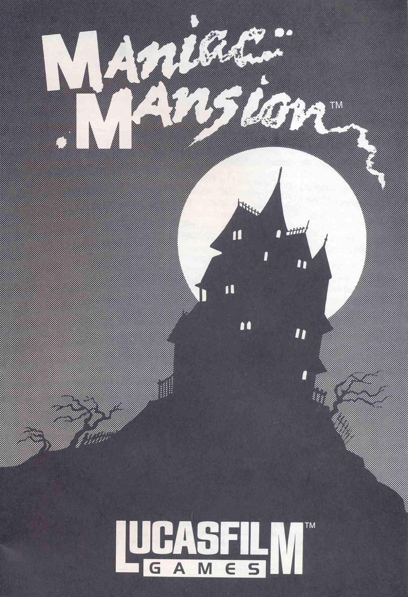 Maniac Mansion manual front cover