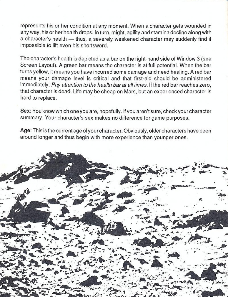 Mars Saga manual page 6