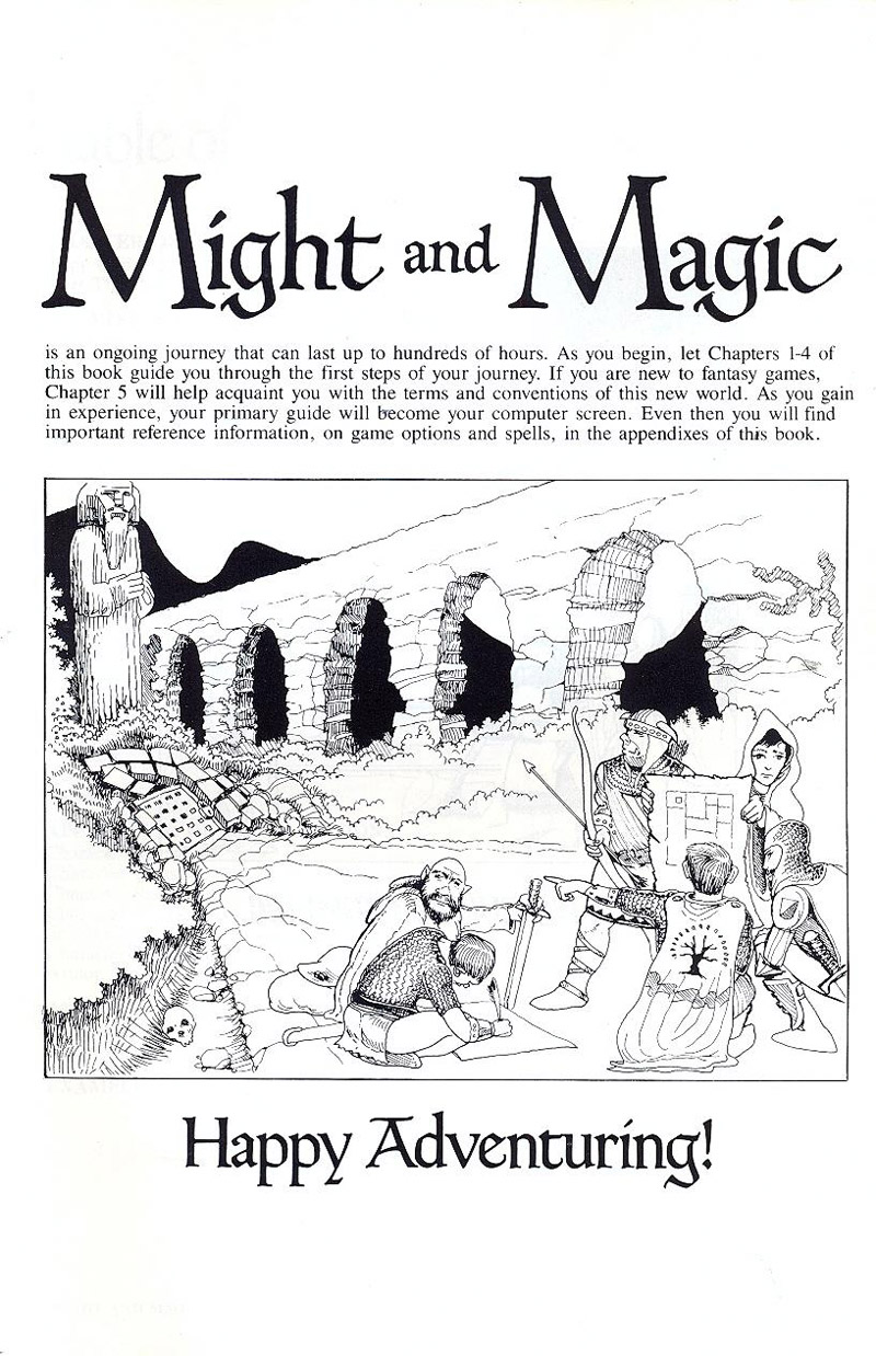 Might and Magic manual page i