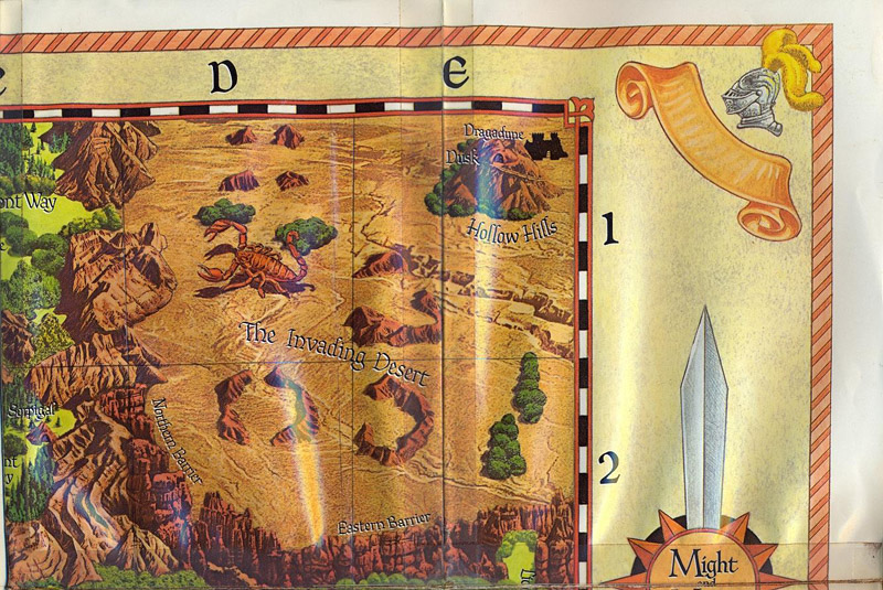 Might and Magic map top right