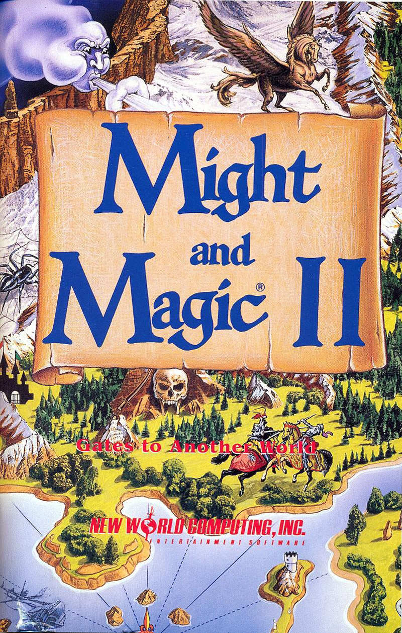 Might and Magic II manual front cover