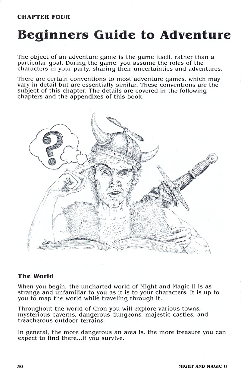 Might and Magic II manual page 30