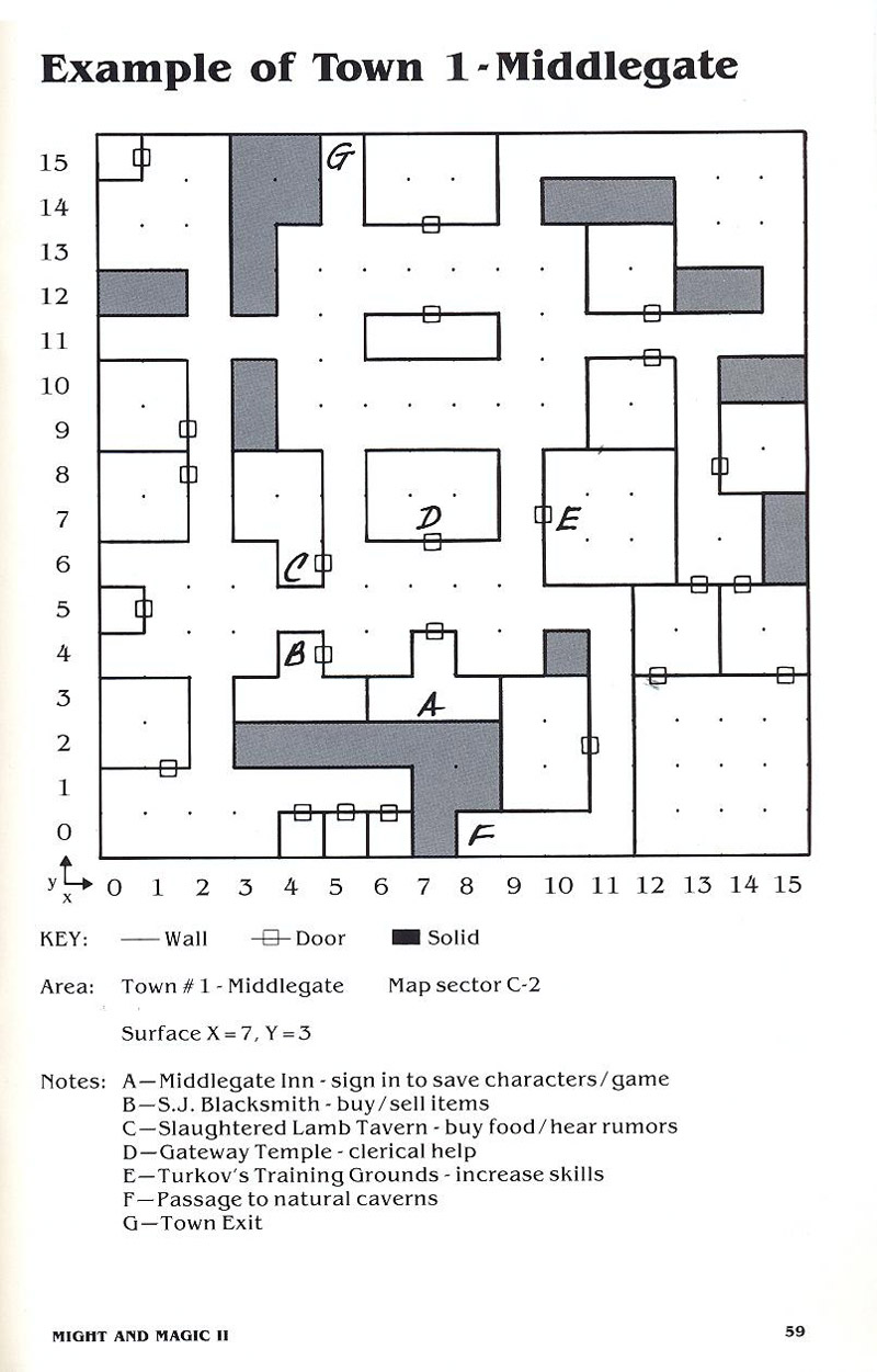 Might and Magic II manual page 59