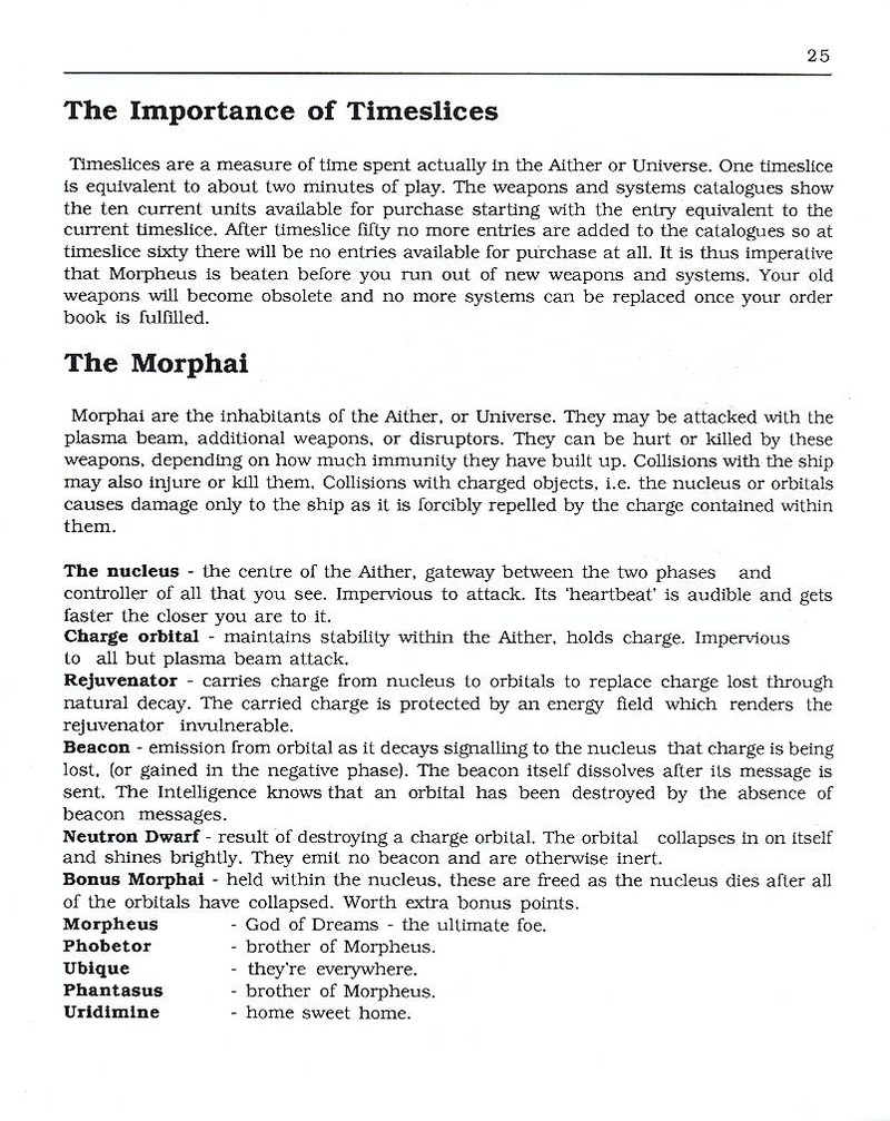 Morpheus manual page 25