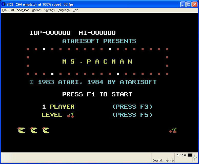 Ms. Pac-Man screen shot 1