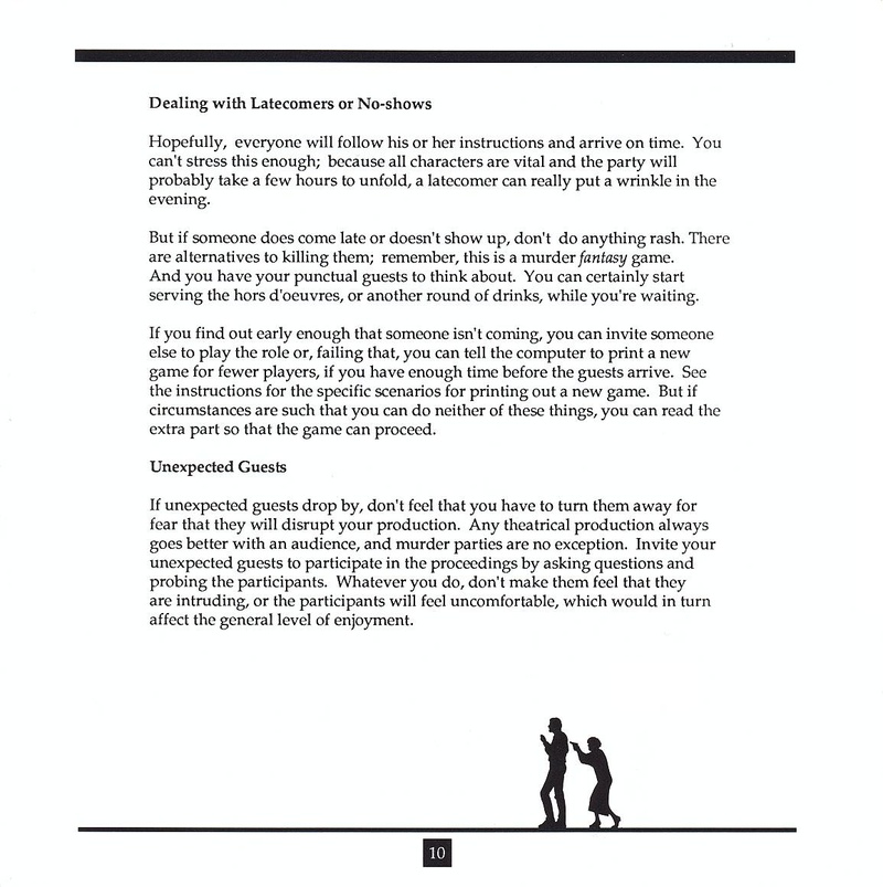 Make Your Own Murder Party manual page 10