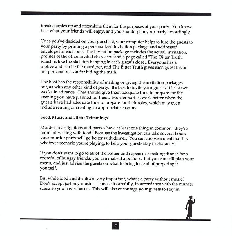 Make Your Own Murder Party manual page 7