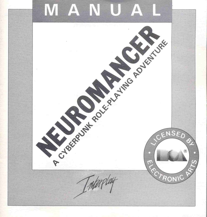 Neuromancer manual front cover