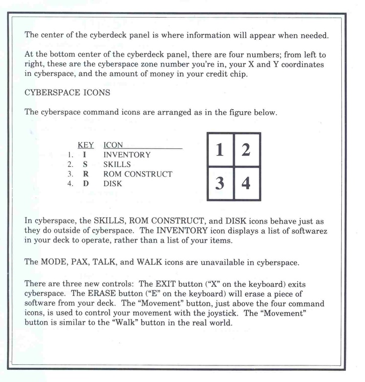 Neuromancer reference card 6