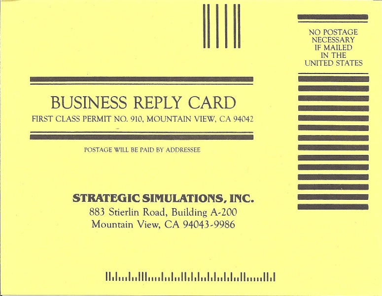 Norway 1985 business reply card 1