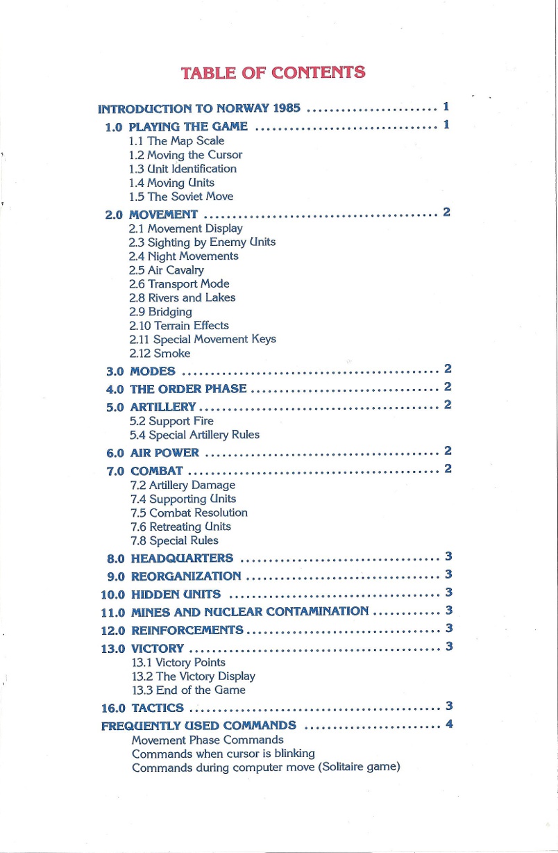 Norway 1985 manual page 0