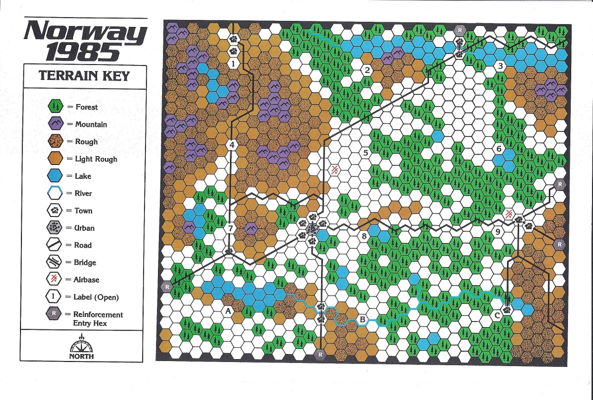 Norway 1985 terrain key