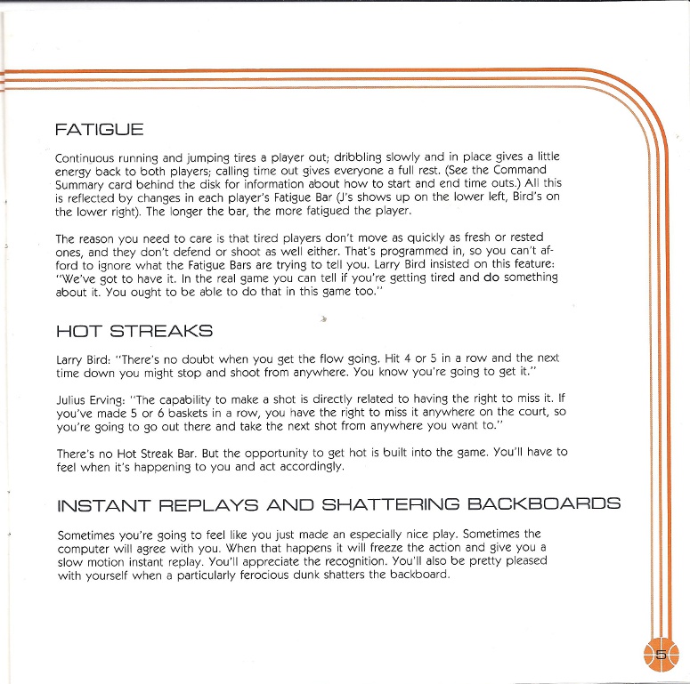 One on One: Julius Erving vs. Larry Bird manual page 5