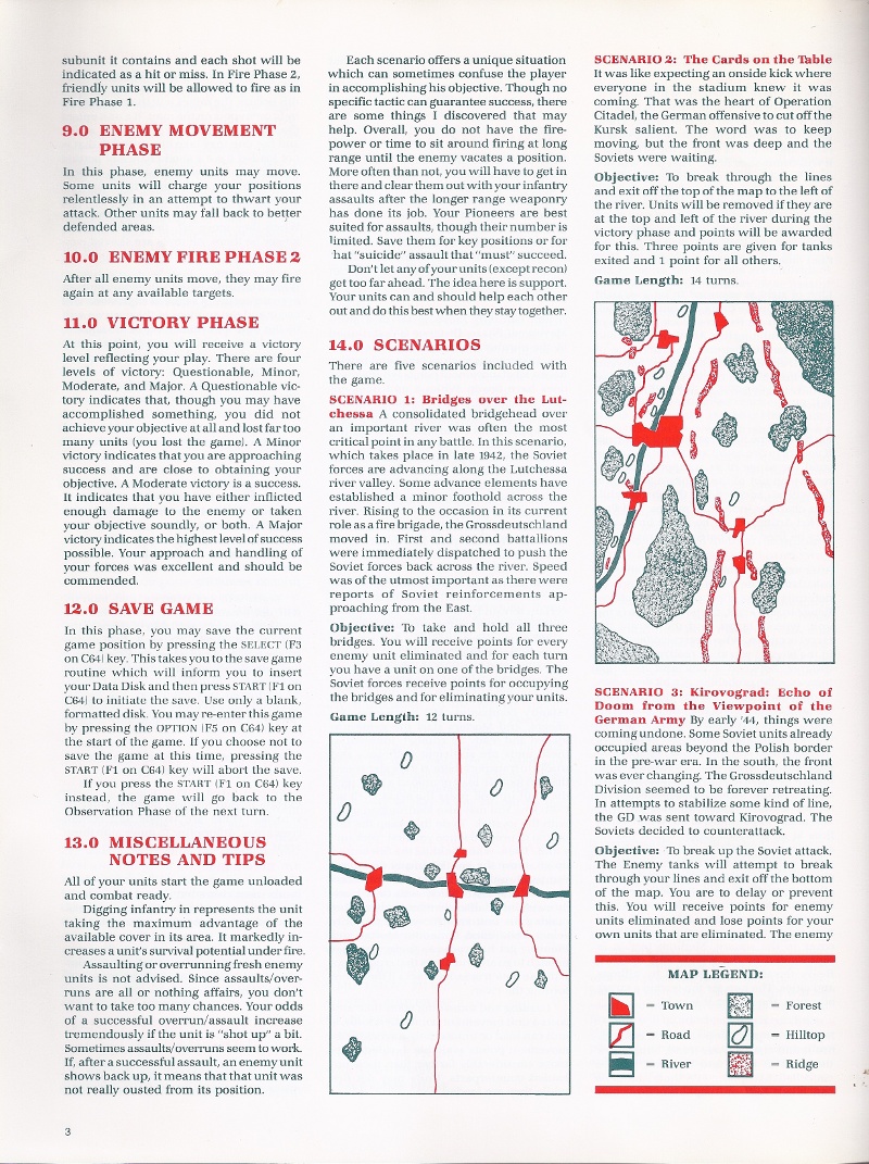 Panzer Grenadier manual page 3