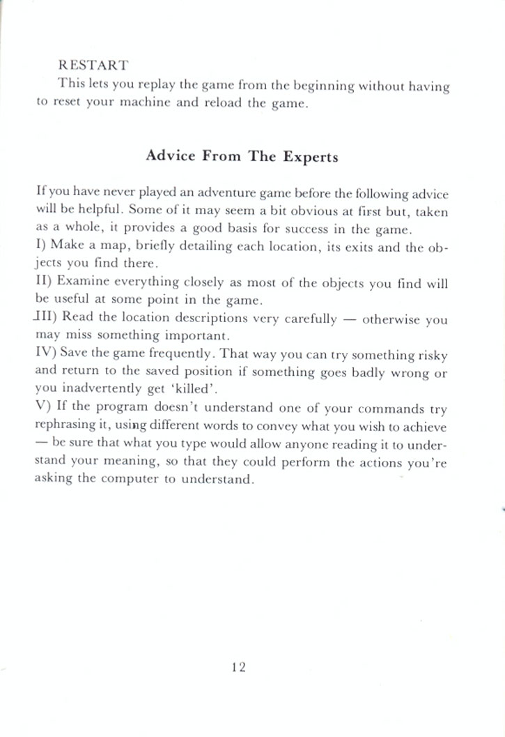 The Pawn manual page 12