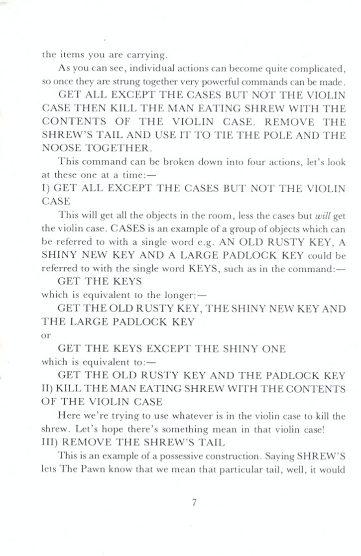 The Pawn manual page 7