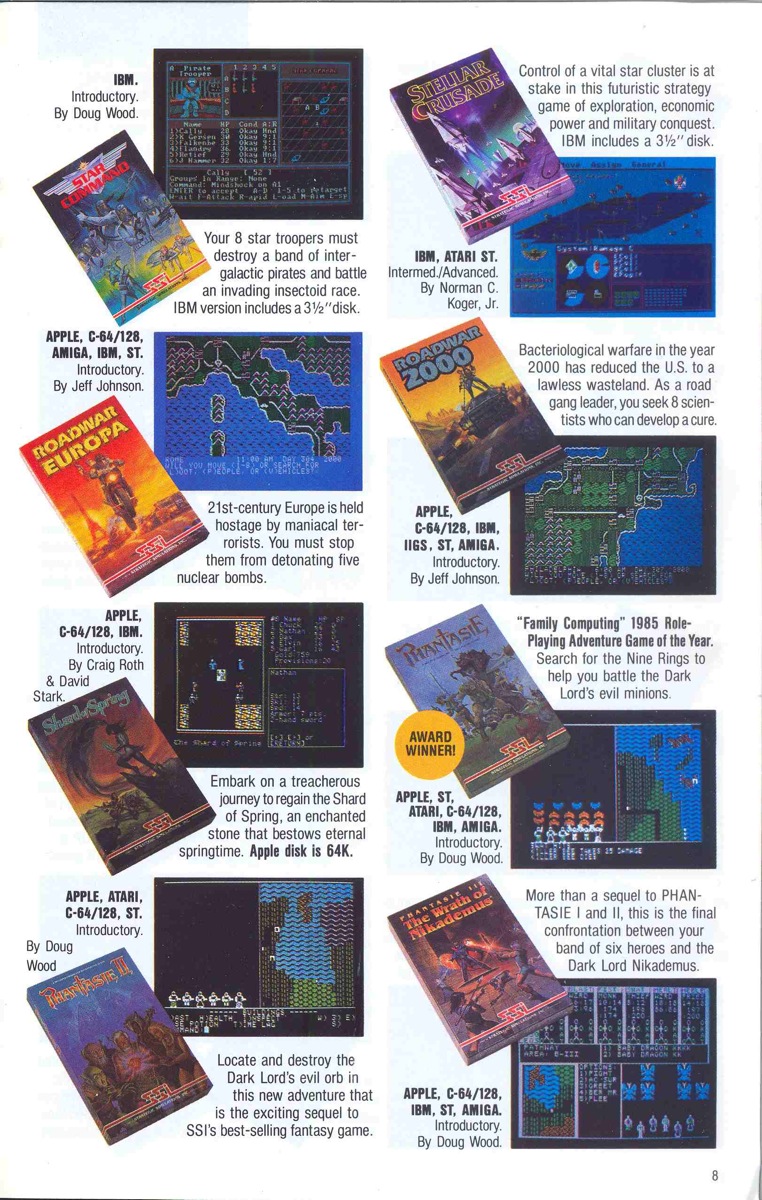 Pool of Radiance SSI 1988 Brochure 8 