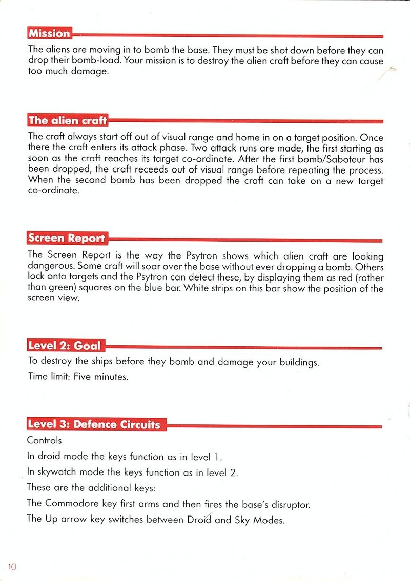 Psytron manual page 10