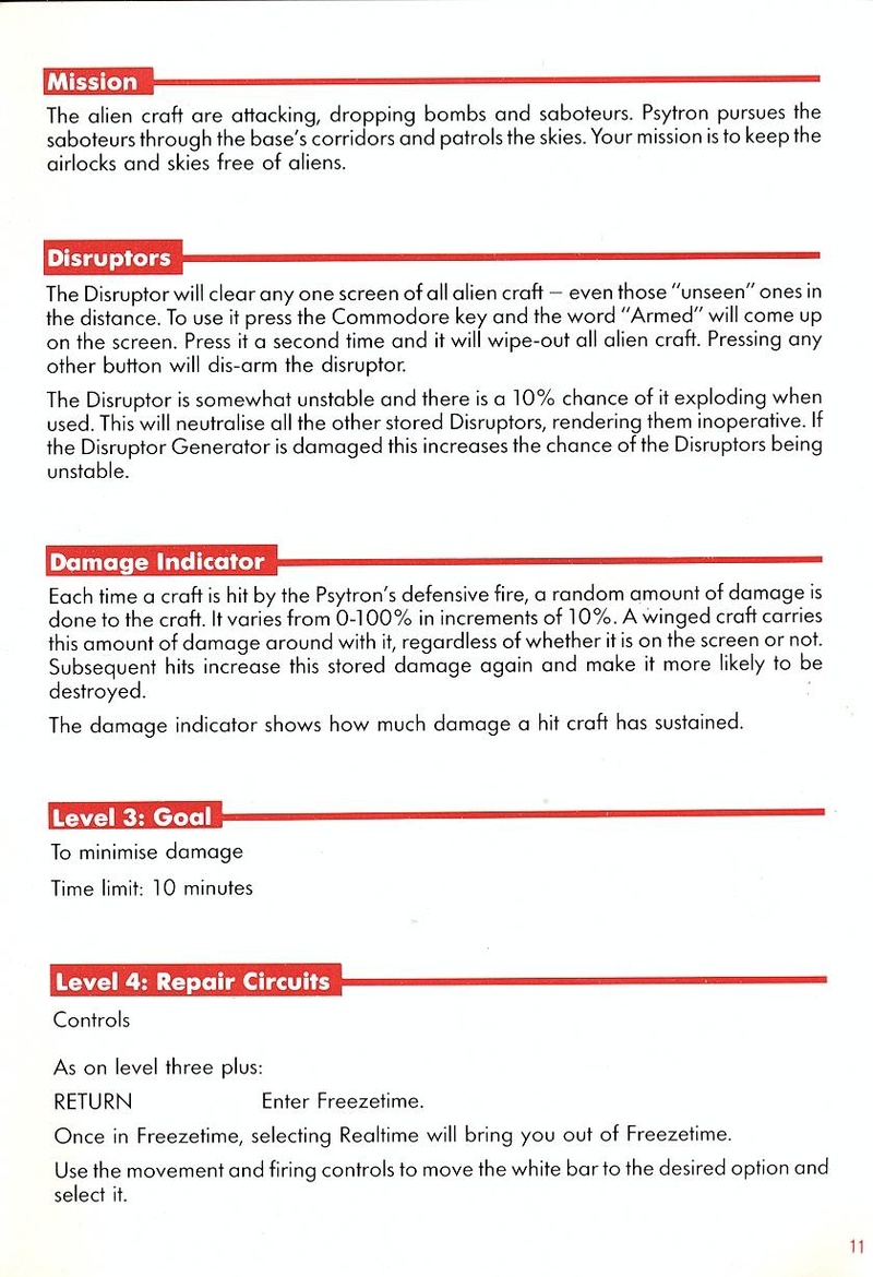 Psytron manual page 11