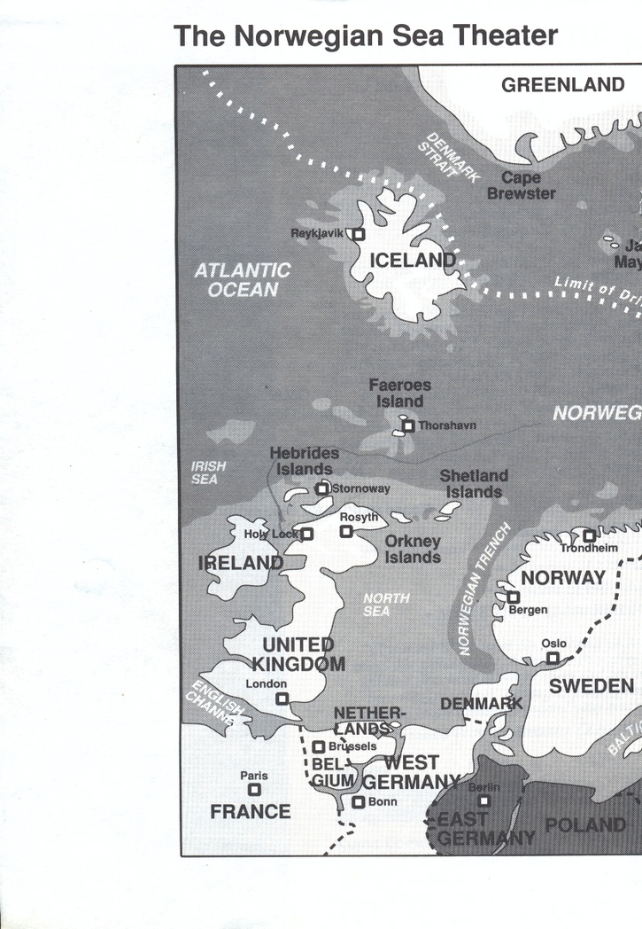 Red Storm Rising combat operations manual map insert 2