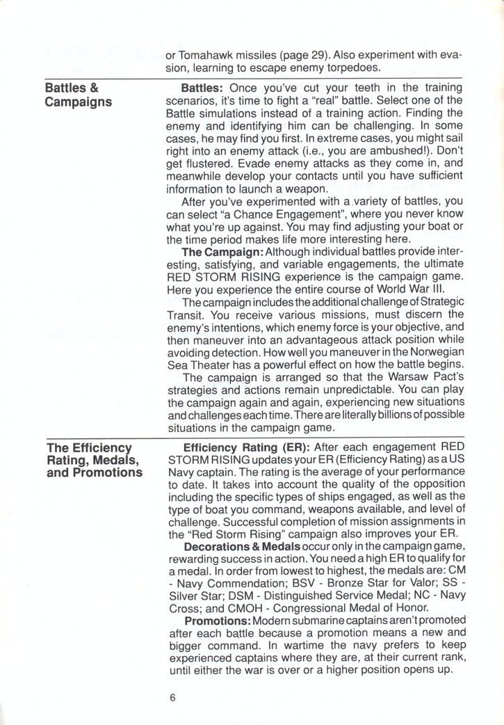 Red Storm Rising combat operations manual page 6